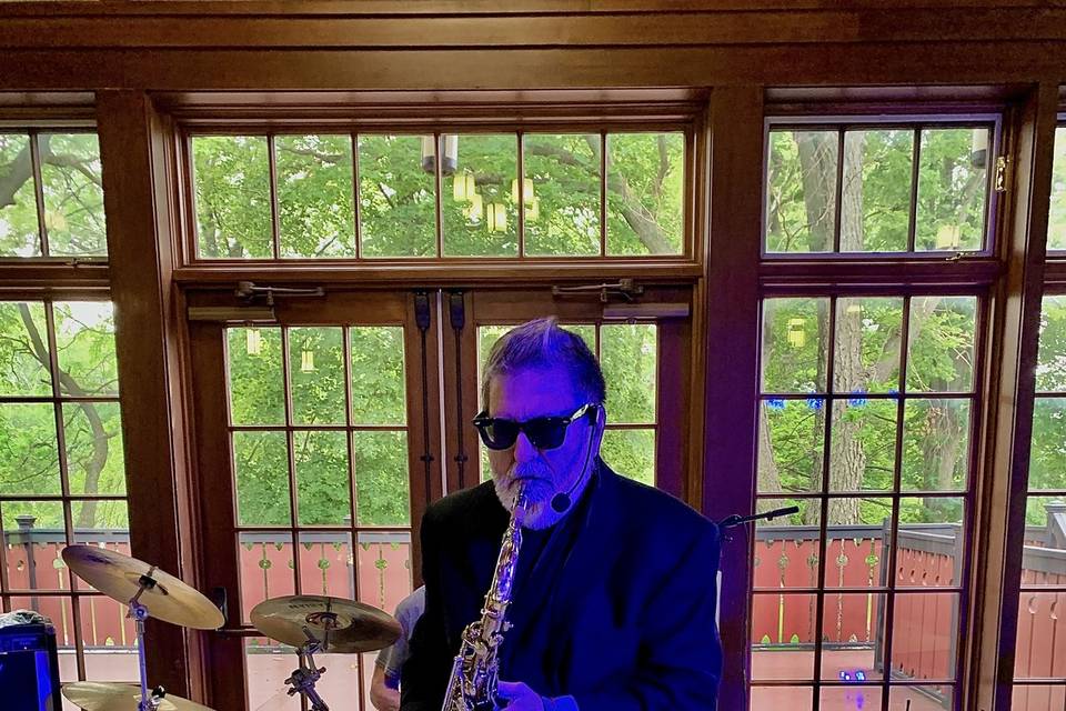 Keith playing sax