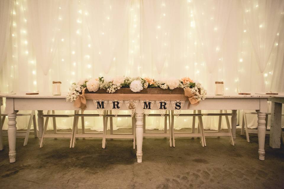 Rustic Head Table