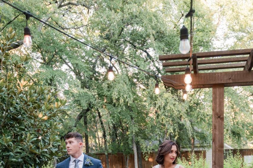 Couple at Ceremony at Wildwood