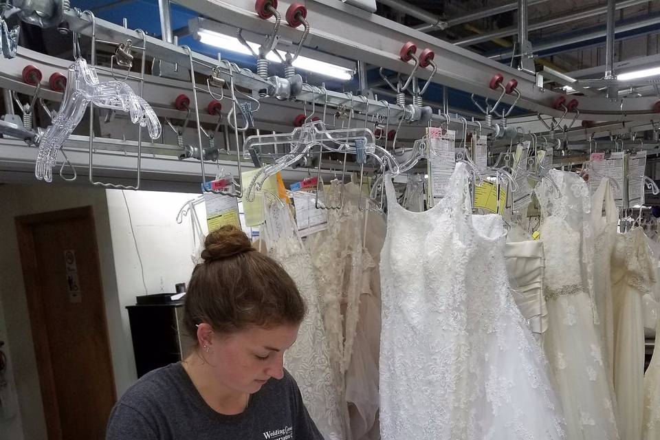 Packing the wedding gown