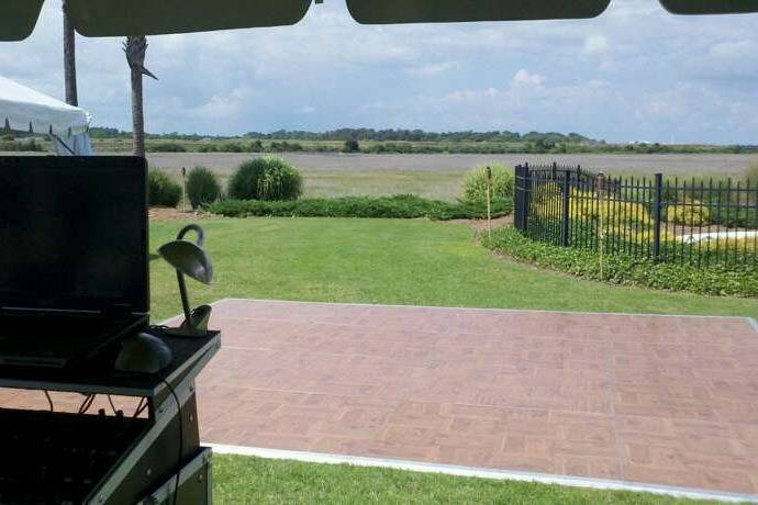 Overlooking the Intercostal from a backyard