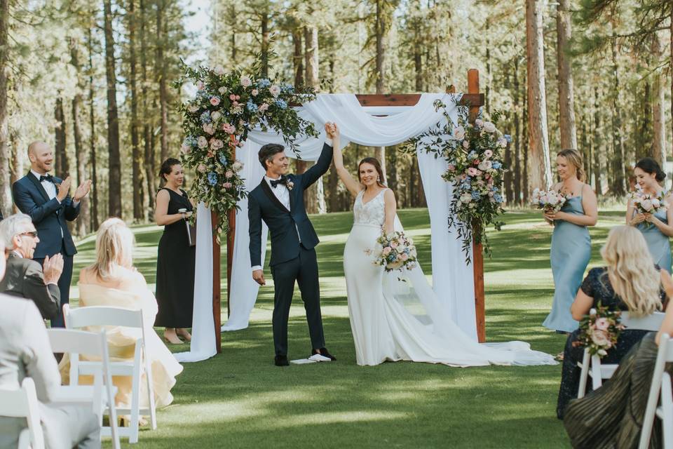 Wedding among the redwoods