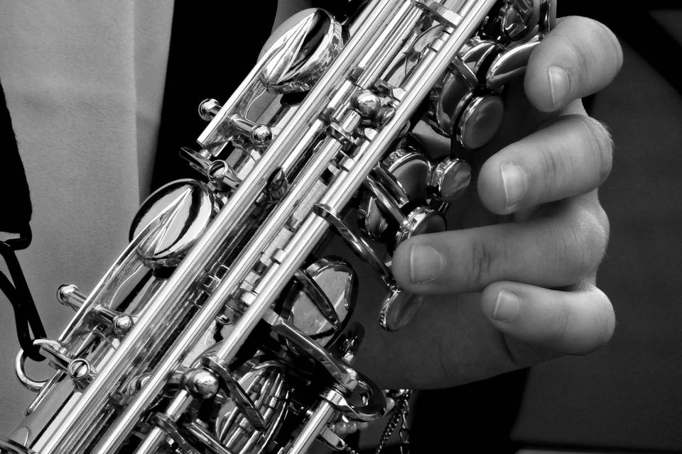Saxophone close-up