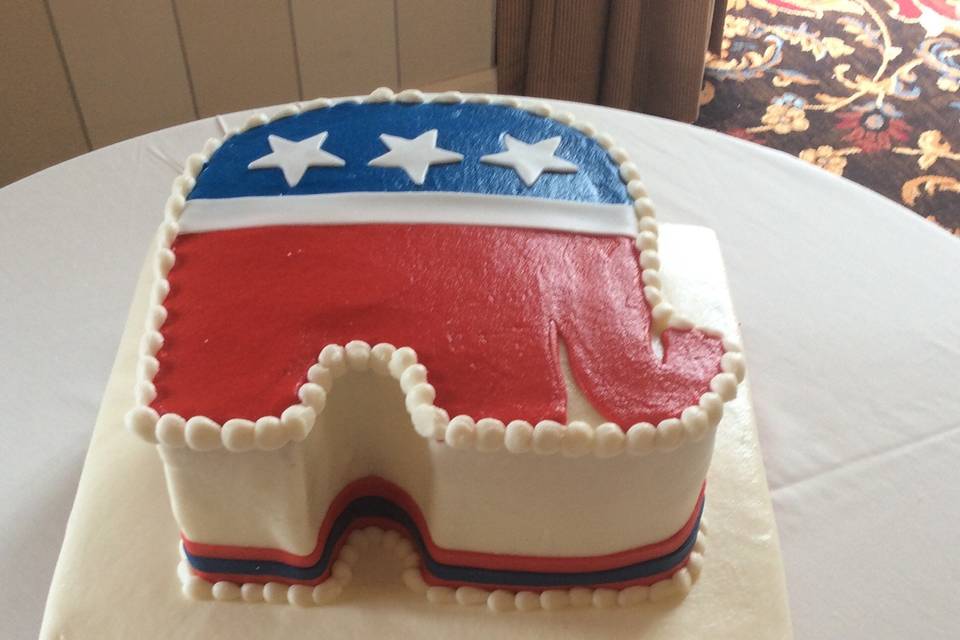 Tennessee state flag cake