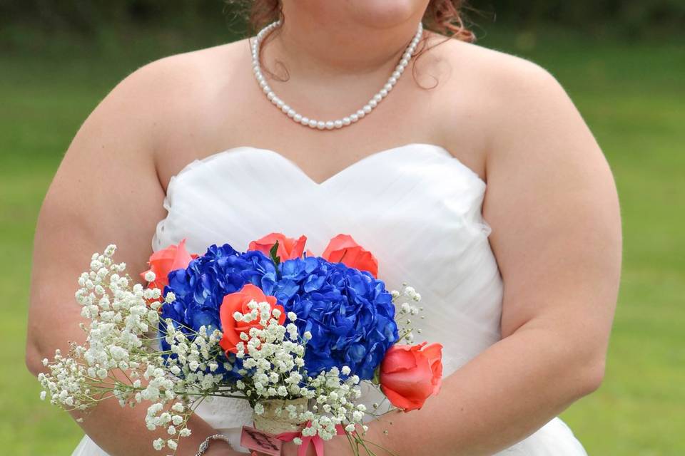 Colorful floral bouquets