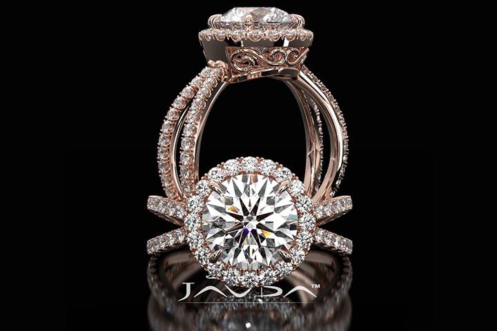 Halo Round Diamond Ring