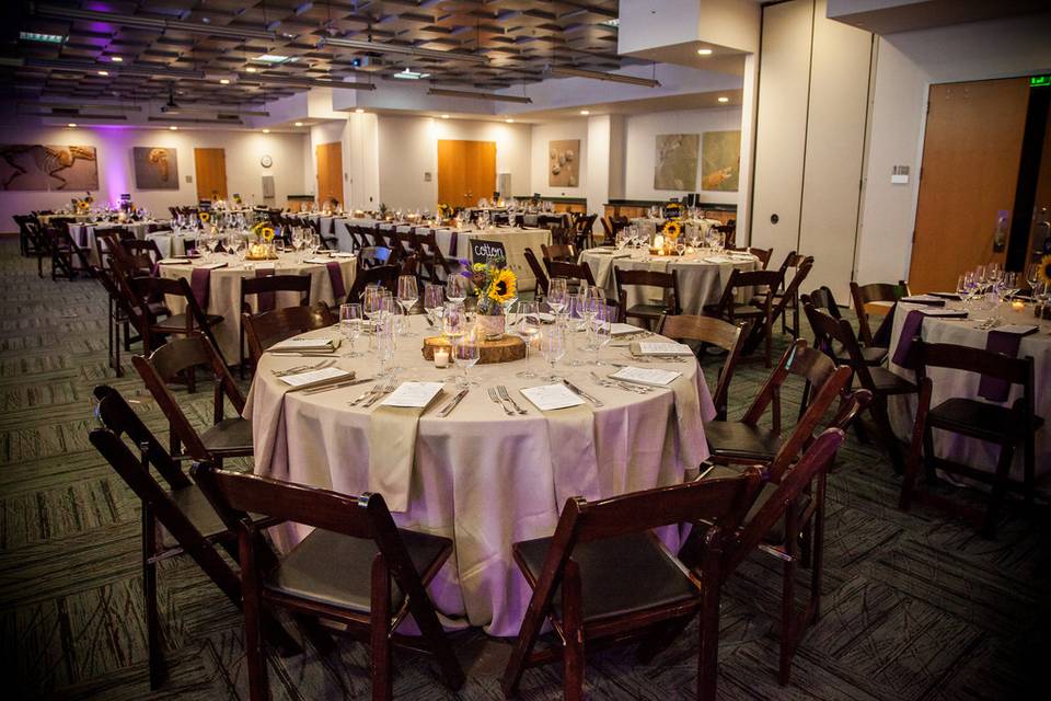 Dinner setup in conference roo