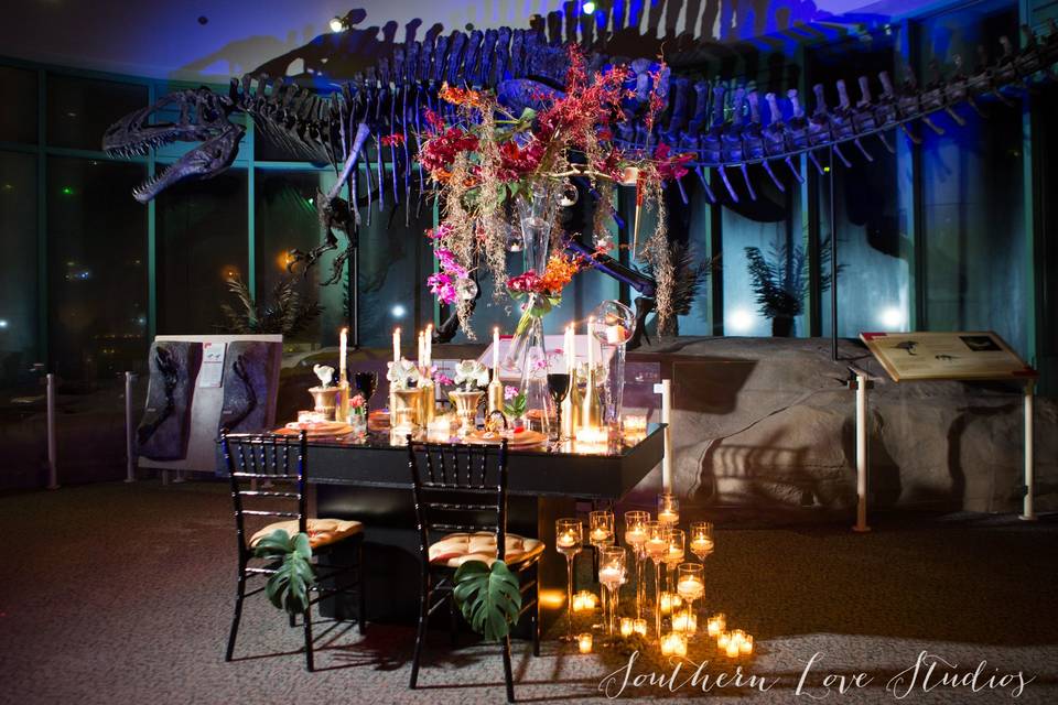 Intimate dinner in AcroDome