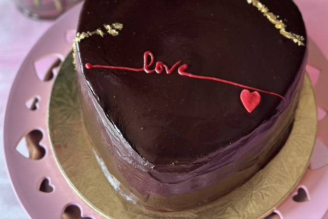 Mirror Glazed Chocolate Cake