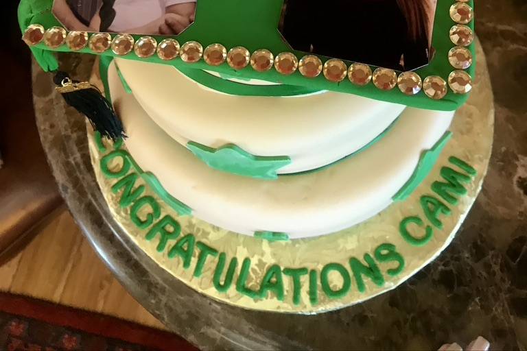 3 tiered Graduation Cake