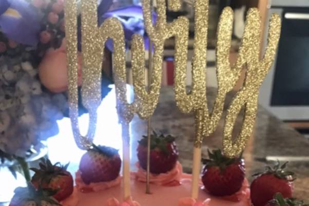 Strawberry Cream Birthday Cake