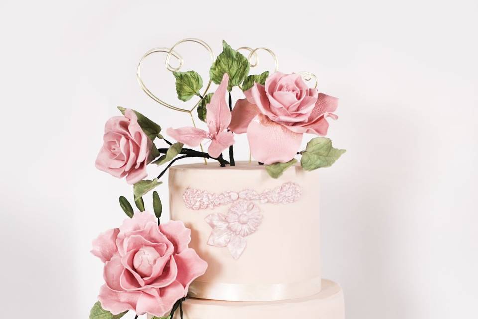 3 tiered Wedding Cake
