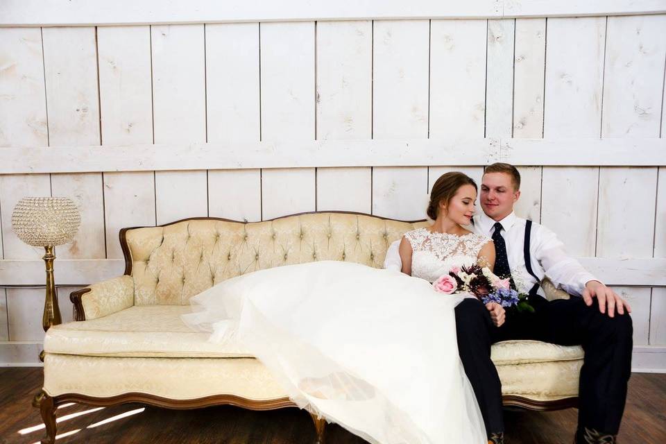 Big white couch