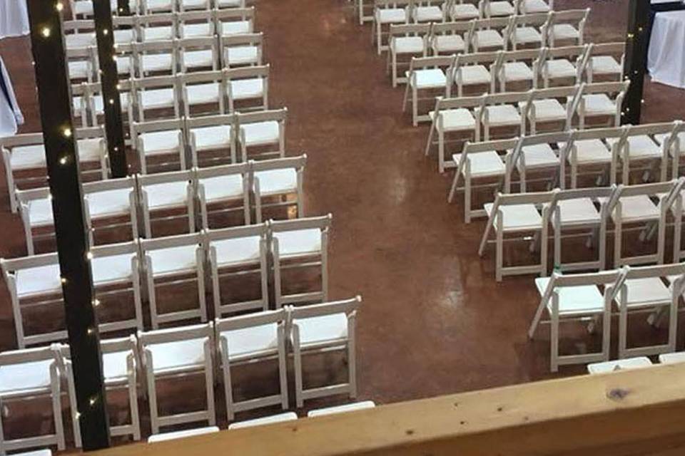 Indoor Ceremony with Tables