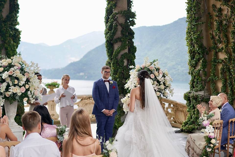 Wedding on lake Como