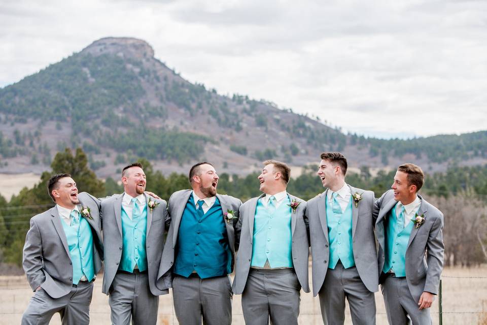 Groomsmen Laughing