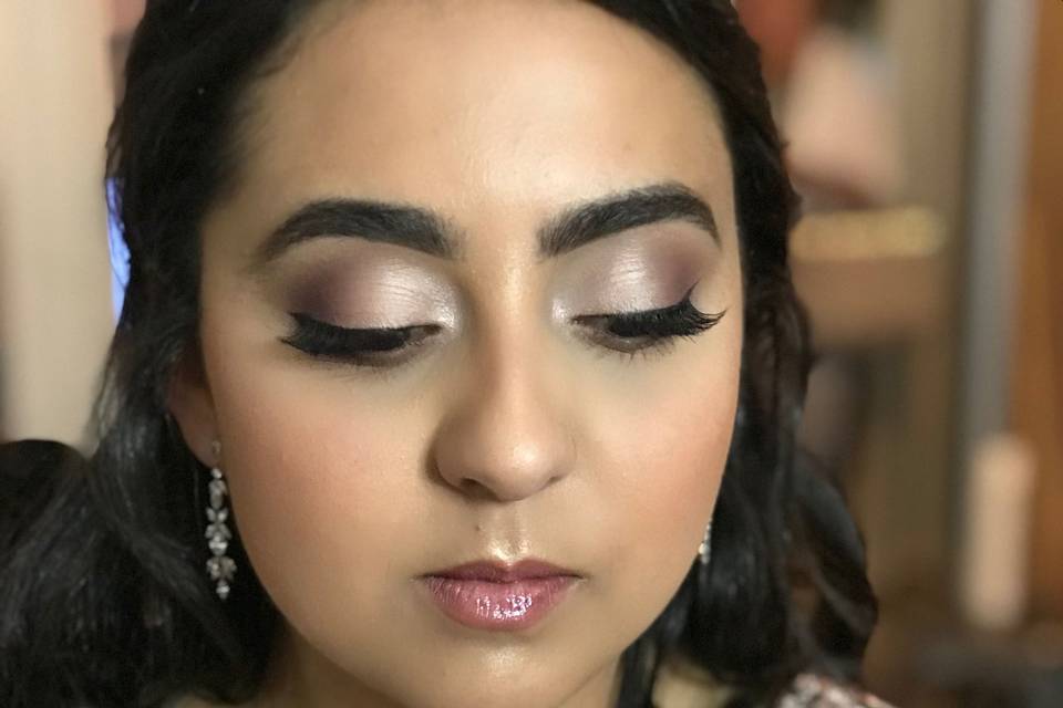 Bridesmaid makeup