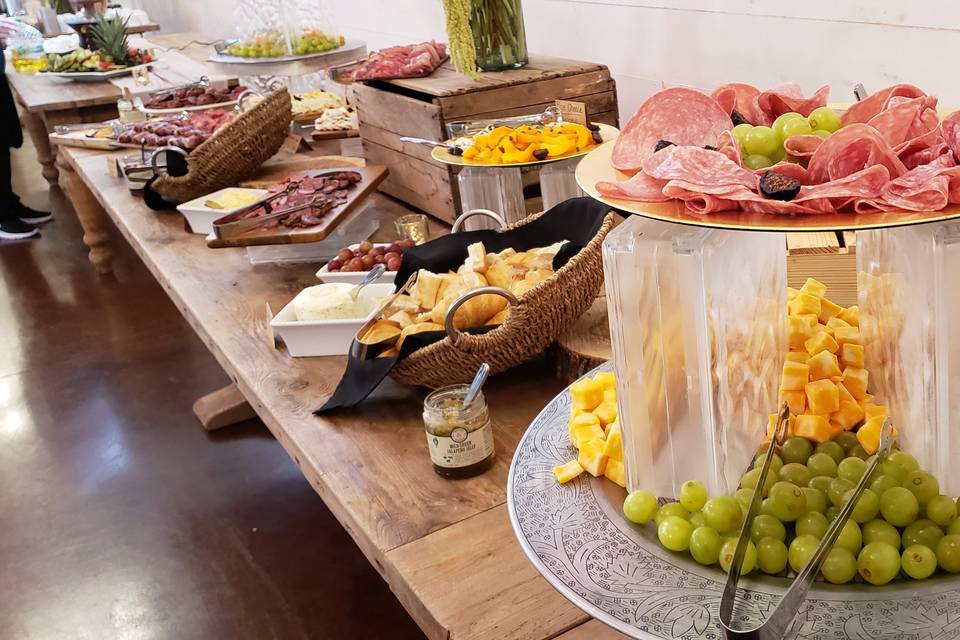Charcuterie grazing station