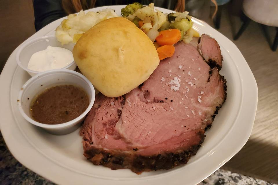 Prime rib dinner