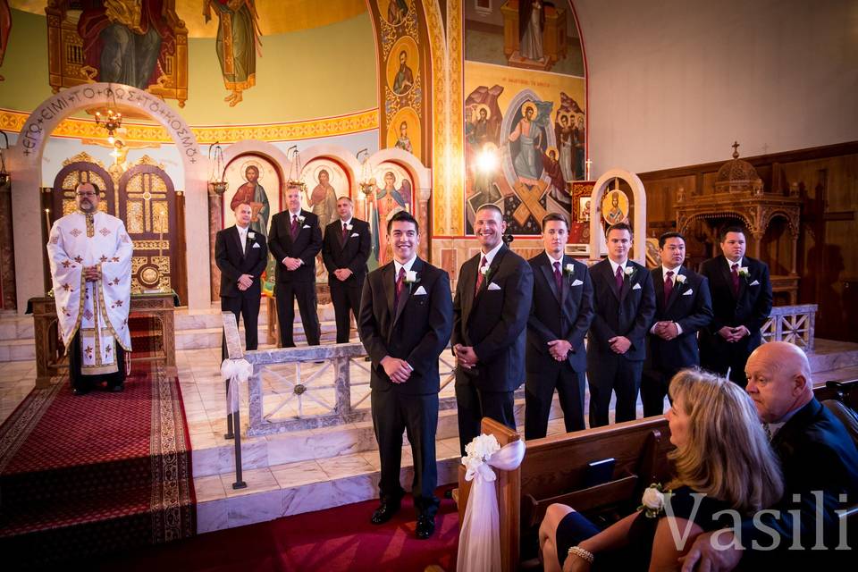 Groom and groomsmen