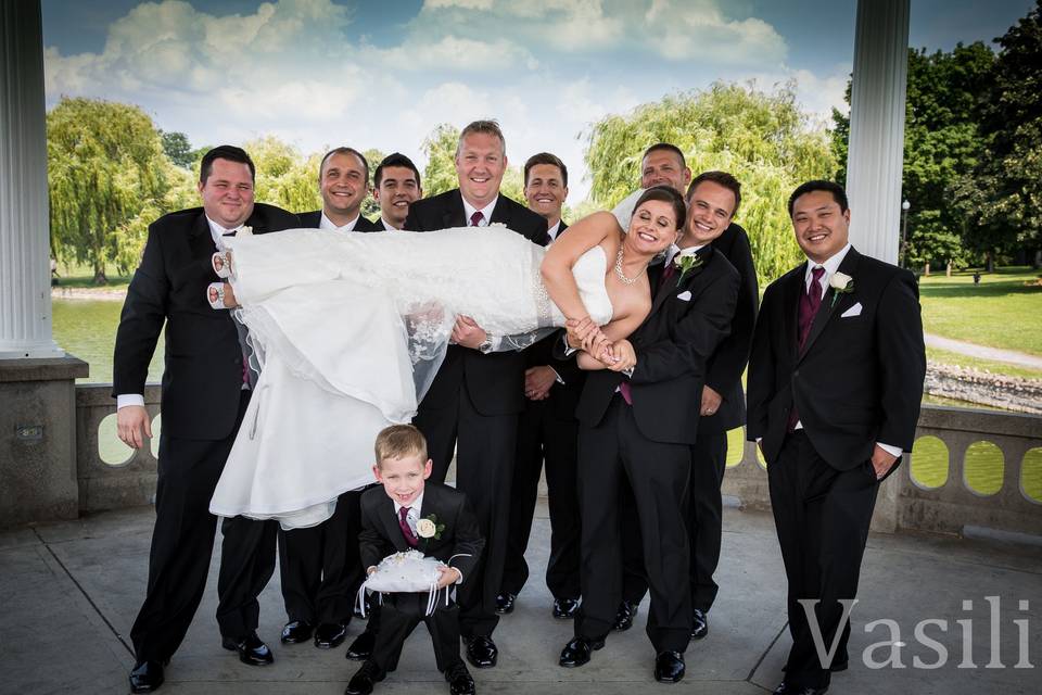 All the groomsmen