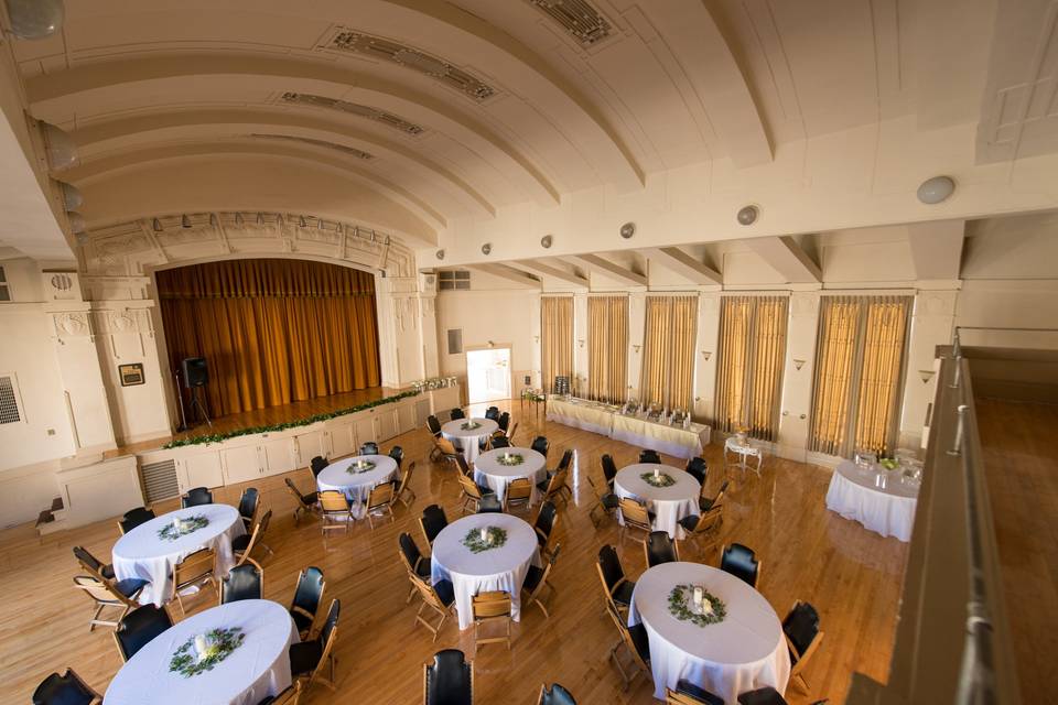 Library view of auditorium