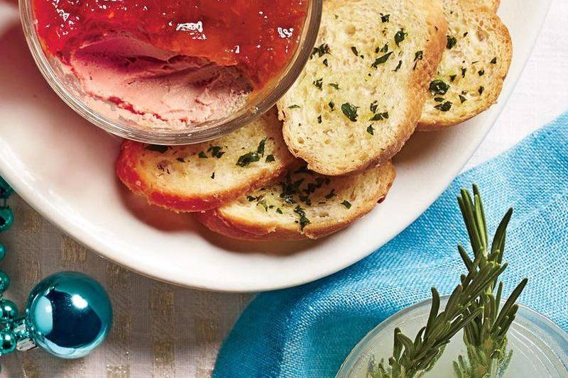 Chicken Liver Pate with Pepper Jelly