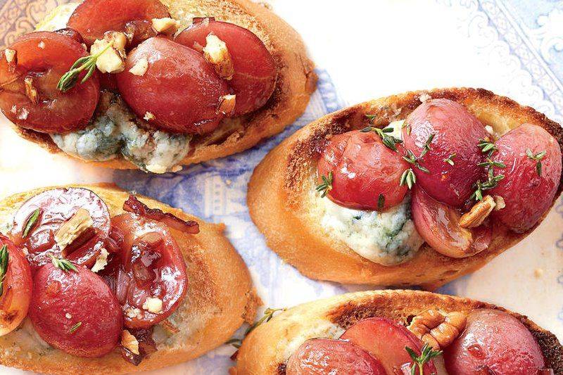 Roasted Grape and Goat Cheese