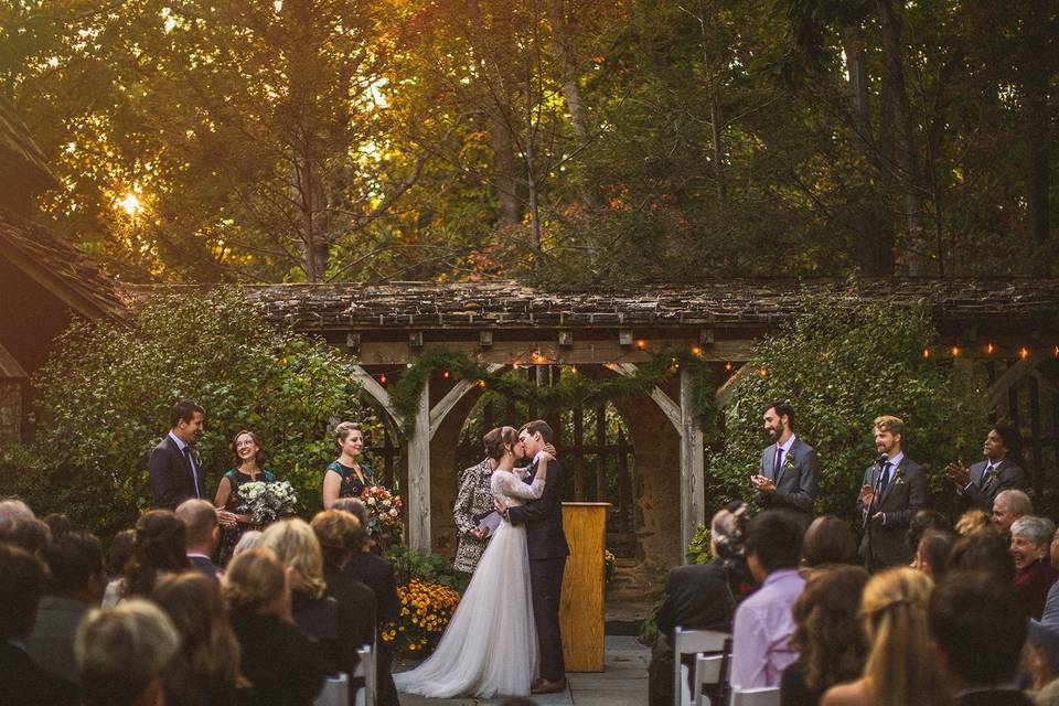 Wedding kiss