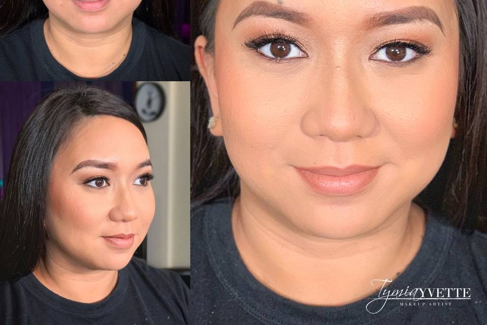 Smokey eye | nude lip