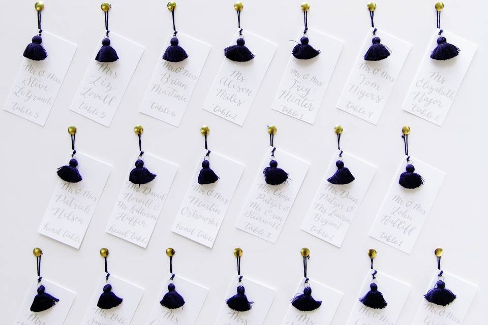 Escort Card Display