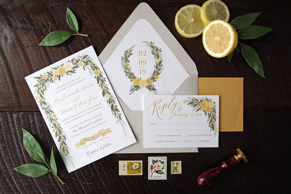 Painted invitations