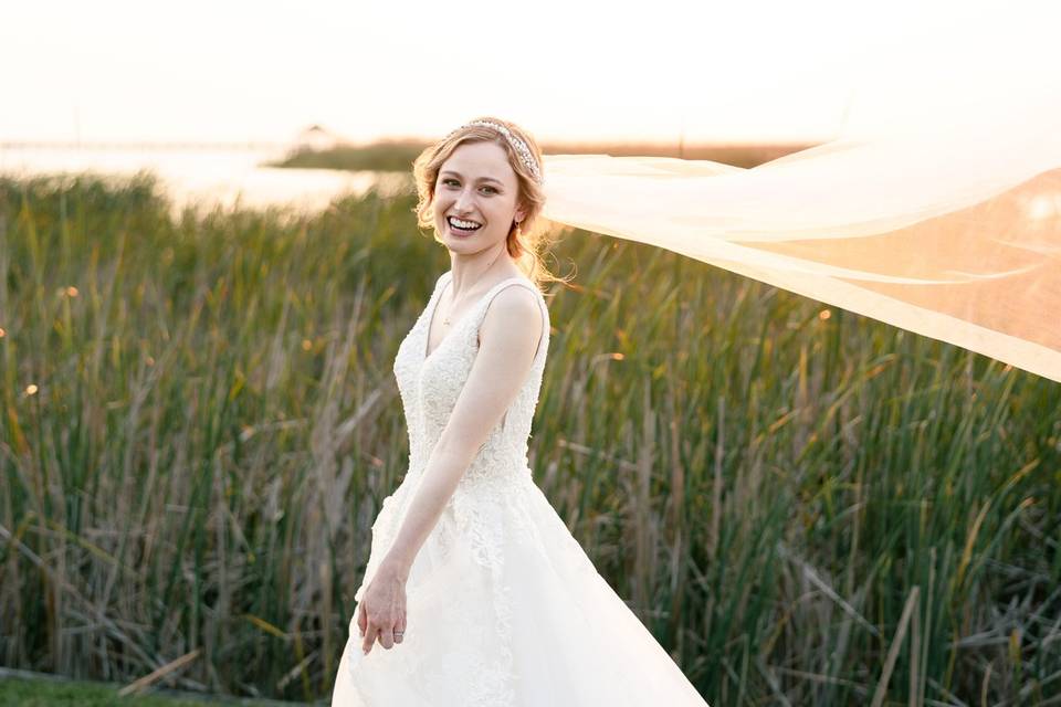 Whalehead Club Bridal Portrait