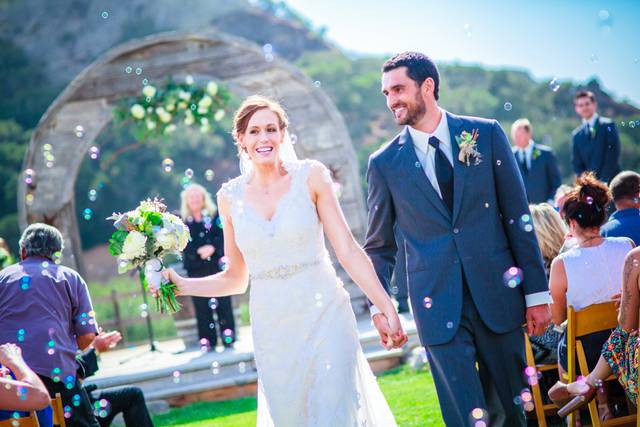 Walking down the isle