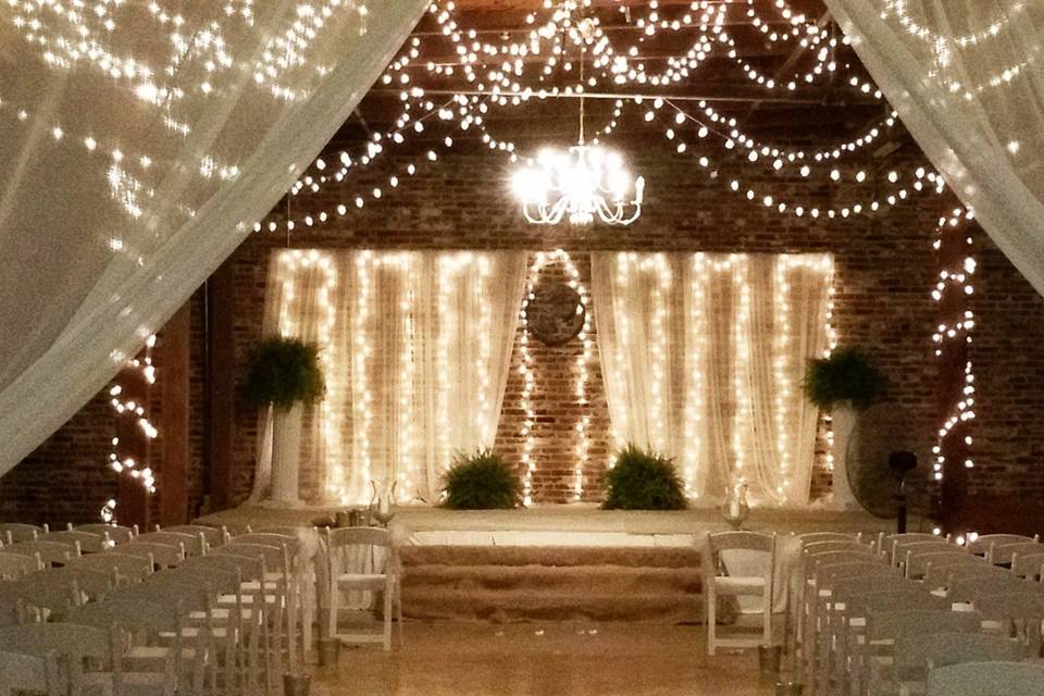 Wedding stage setting