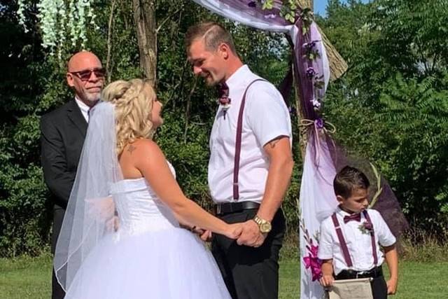 At the altar