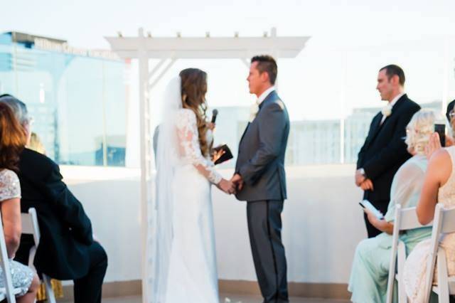 Rooftop wedding
