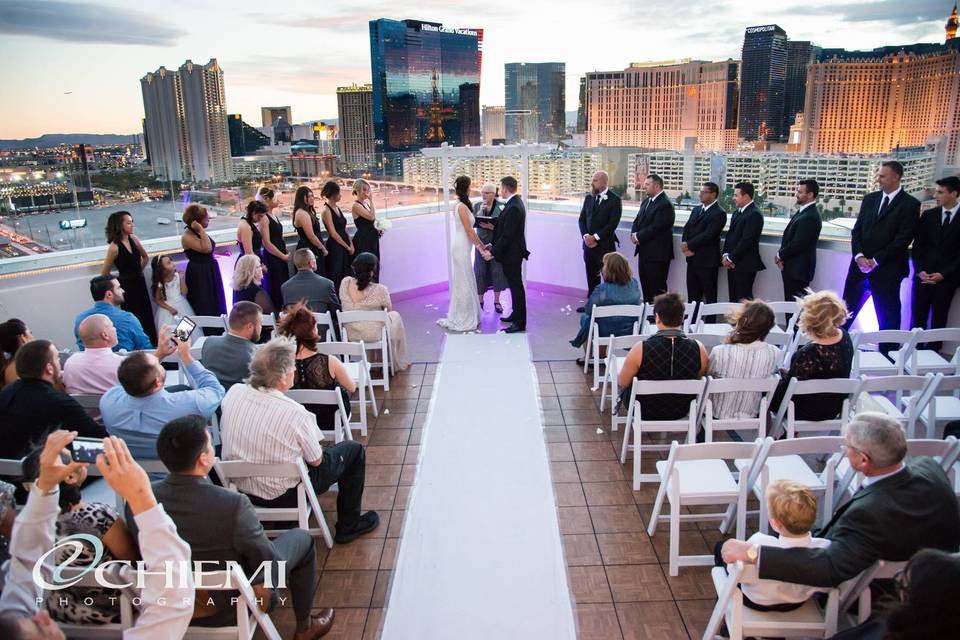 Rooftop ceremony