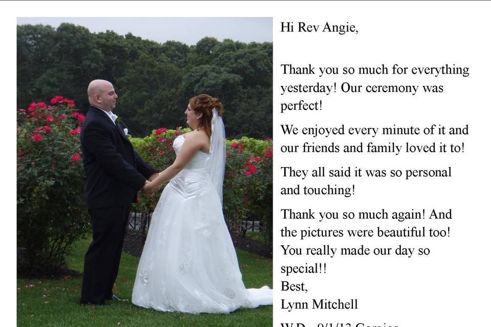 Angela Heil - NYC Reg. Wedding Officiant-Interfaith Minister