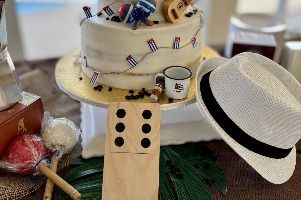 Custom Cuban-Themed Cakes