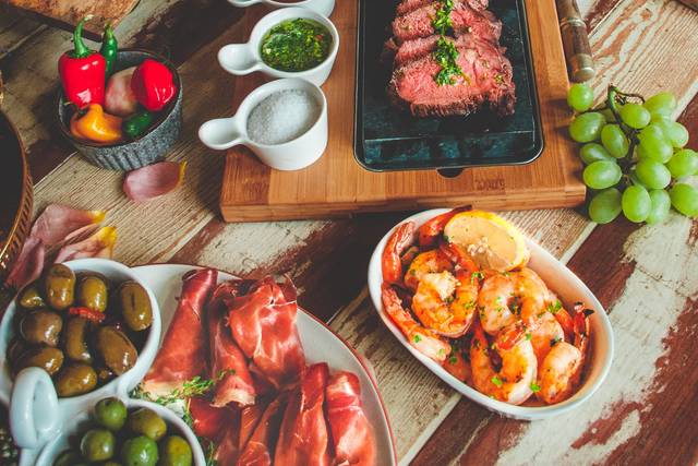 Delicious tapas table