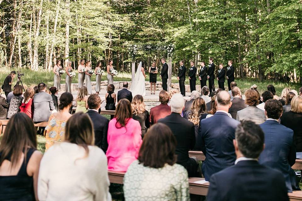 Forest Retreat ceremony