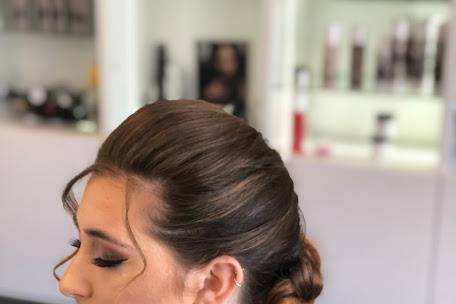 Bridesmaid hair and make up