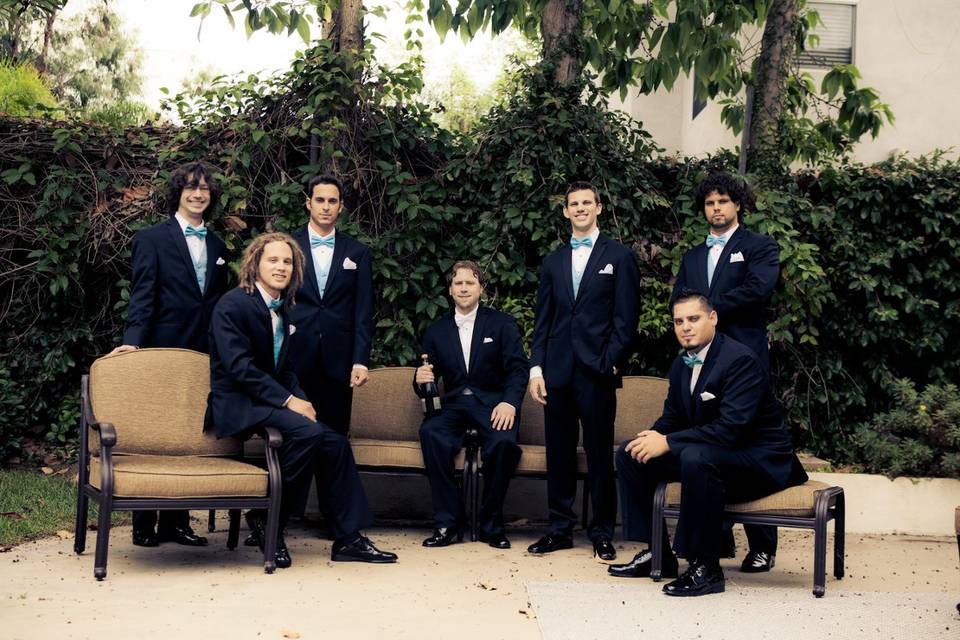 Groom and groomsmen