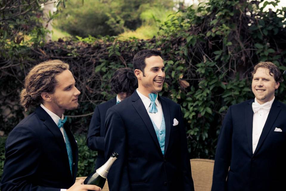 Groom and groomsmen