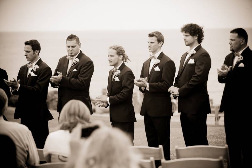 Groom and groomsmen