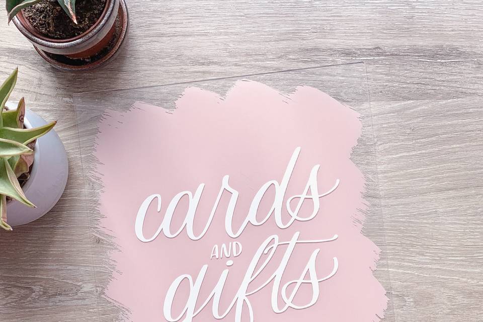 Lettered In Blush
