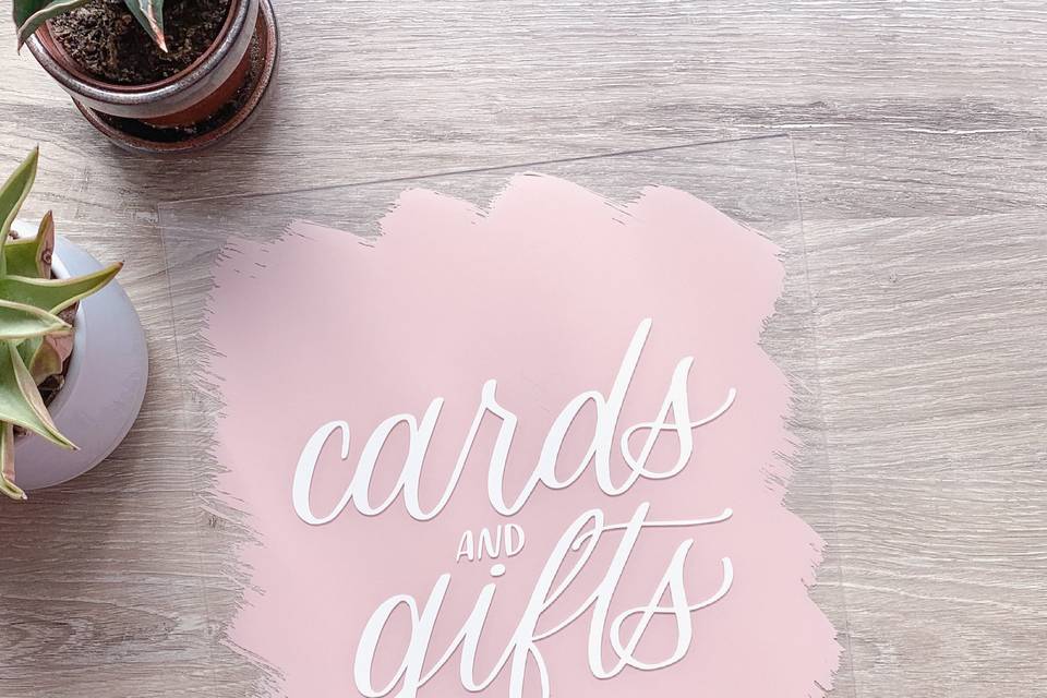 Cards and Gifts Sign