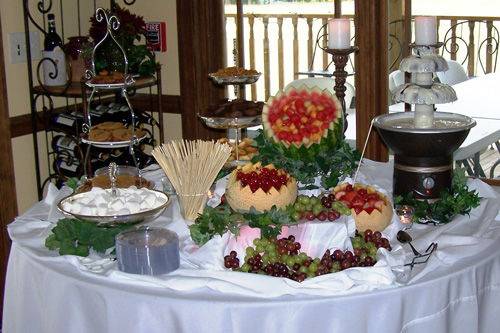 Buffet table