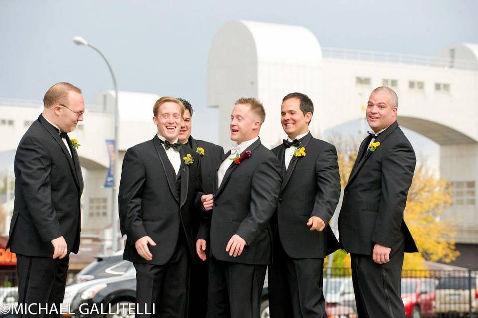 Groom and groomsmen